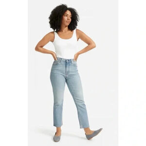 Everlane The Cheeky Bootcut Jeans in Sunbleached Blue Size 27 Crop